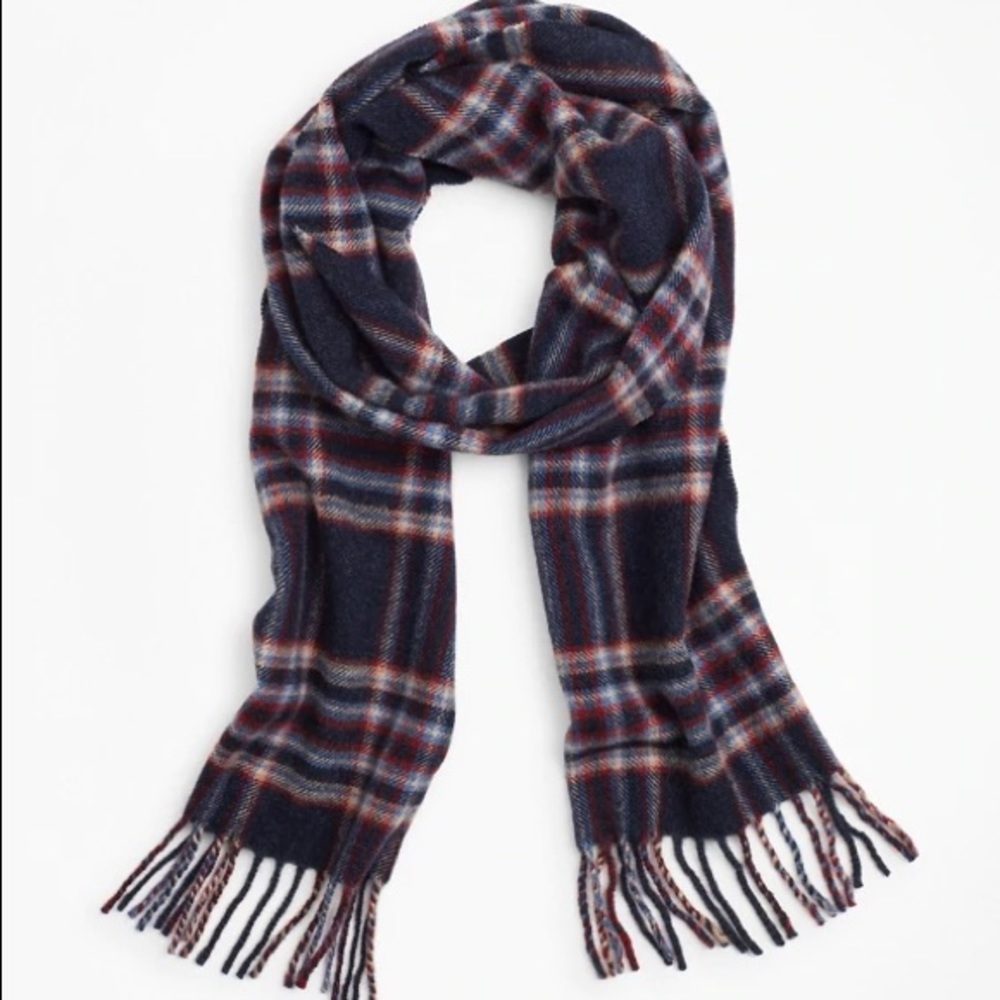 NWT Brooks Brothers Wool Tartan Scarf